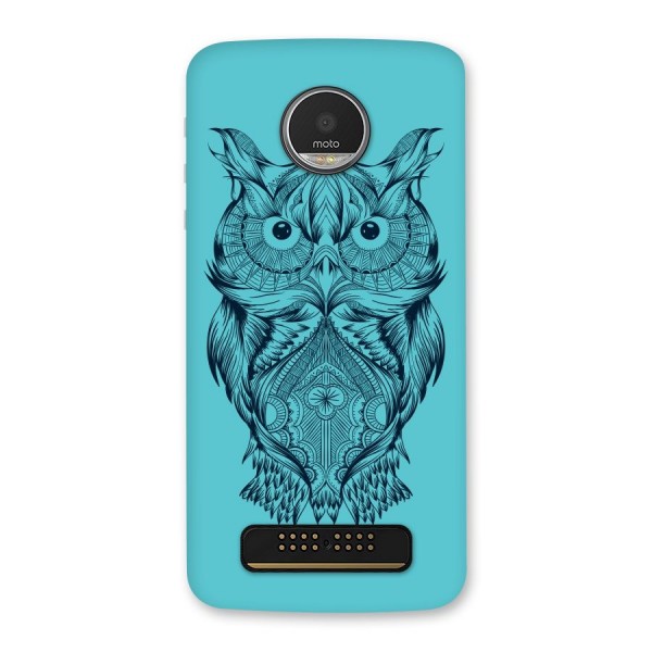 Designer Owl Back Case for Moto Z Play