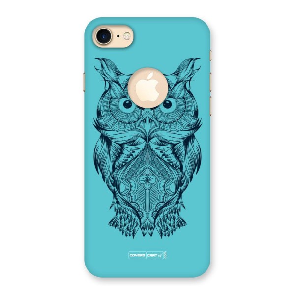 Designer Owl Back Case for iPhone 8 Logo Cut