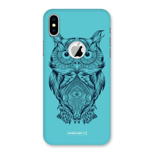 Designer Owl Back Case for iPhone XS Logo Cut