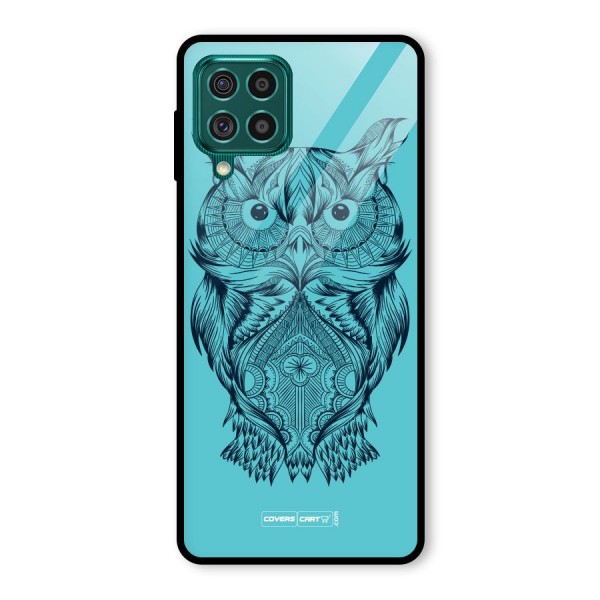 Designer Owl Glass Back Case for Galaxy F62