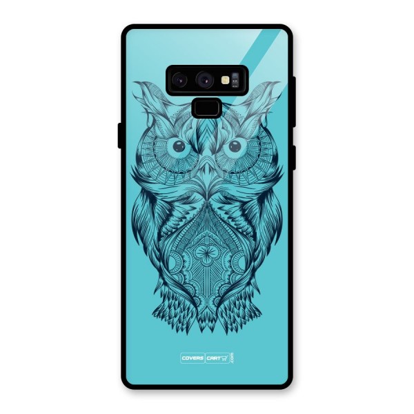 Designer Owl Glass Back Case for Galaxy Note 9