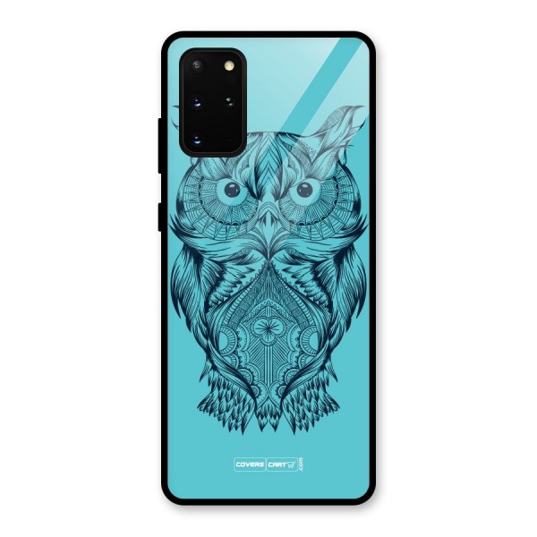 Designer Owl Glass Back Case for Galaxy S20 Plus