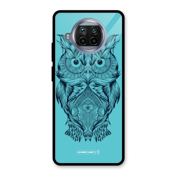 Designer Owl Glass Back Case for Mi 10i