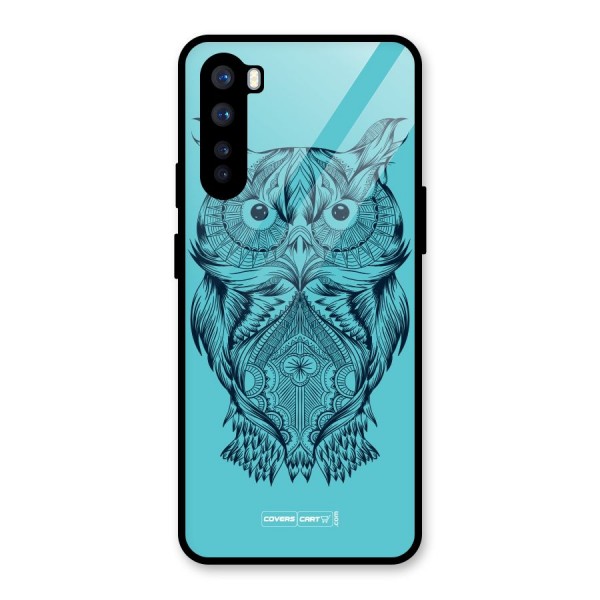 Designer Owl Glass Back Case for OnePlus Nord