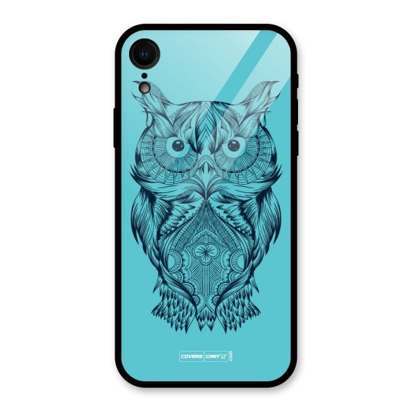 Designer Owl Glass Back Case for XR