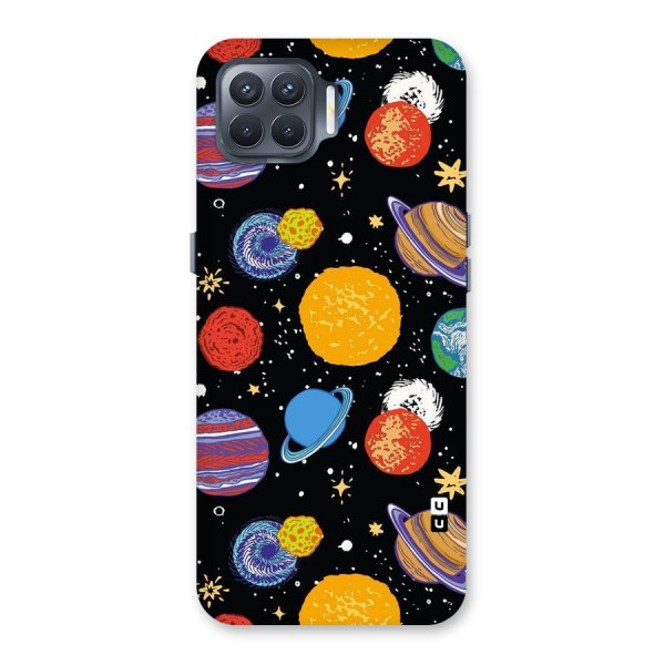 Designer Planets Back Case for Oppo F17 Pro