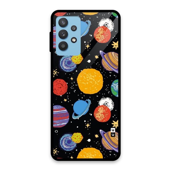 Designer Planets Glass Back Case for Galaxy M32 5G