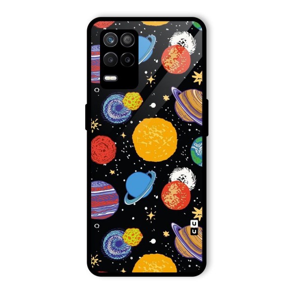 Designer Planets Glass Back Case for Realme 9 5G