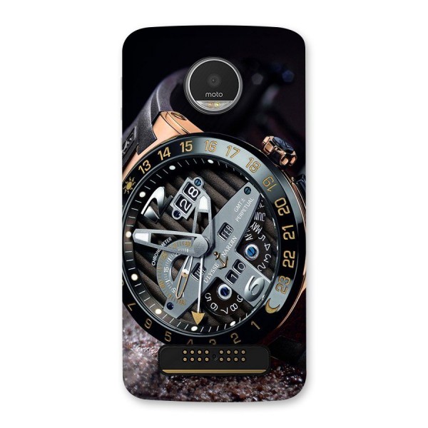 Designer Stylish Watch Back Case for Moto Z Play