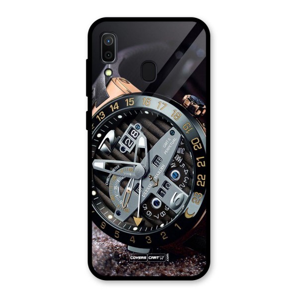 Designer Stylish Watch Glass Back Case for Galaxy A30