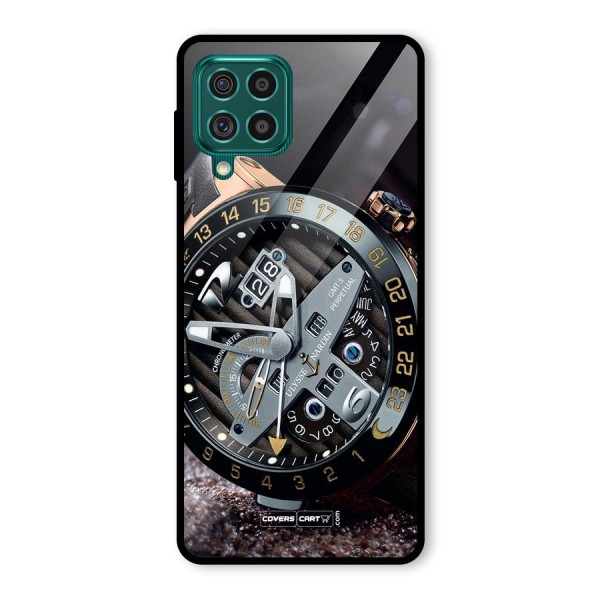 Designer Stylish Watch Glass Back Case for Galaxy F62