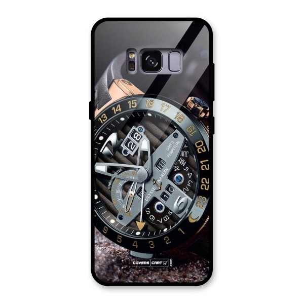 Designer Stylish Watch Glass Back Case for Galaxy S8