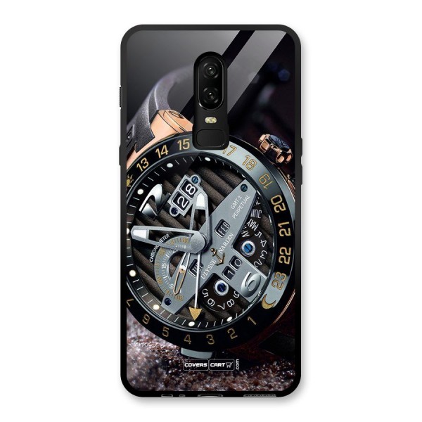 Designer Stylish Watch Glass Back Case for OnePlus 6