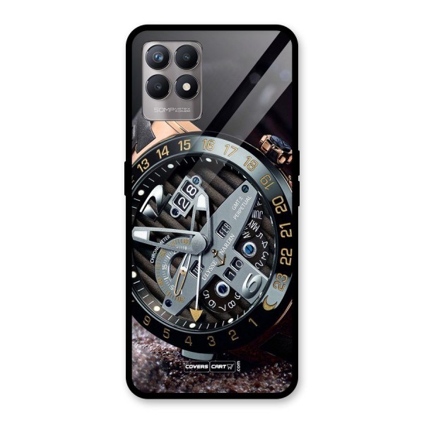 Designer Stylish Watch Glass Back Case for Realme 8i