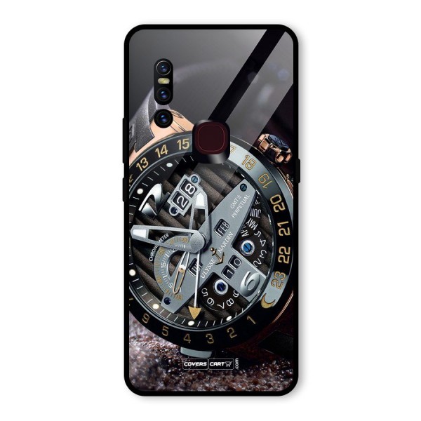 Designer Stylish Watch Glass Back Case for Vivo V15