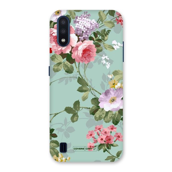 Desinger Floral Back Case for Galaxy M01