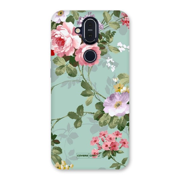 Desinger Floral Back Case for Nokia 8.1