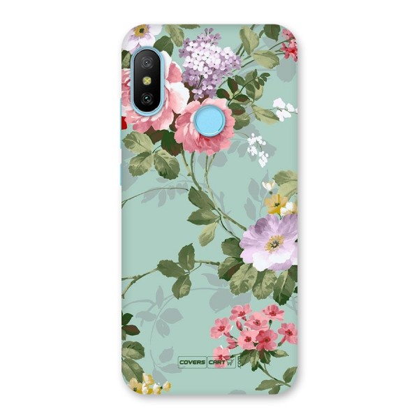 Desinger Floral Back Case for Redmi 6 Pro