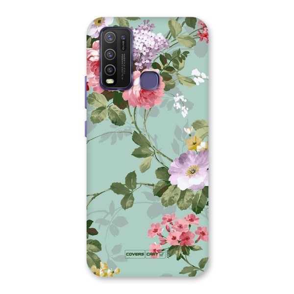 Desinger Floral Back Case for Vivo Y30