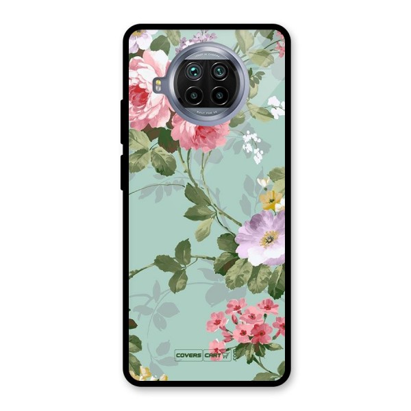 Desinger Floral Glass Back Case for Mi 10i