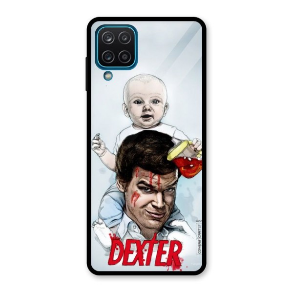 Dexter Artwork Glass Back Case for Galaxy A12