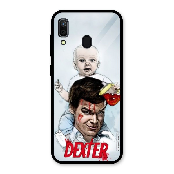 Dexter Artwork Glass Back Case for Galaxy A30