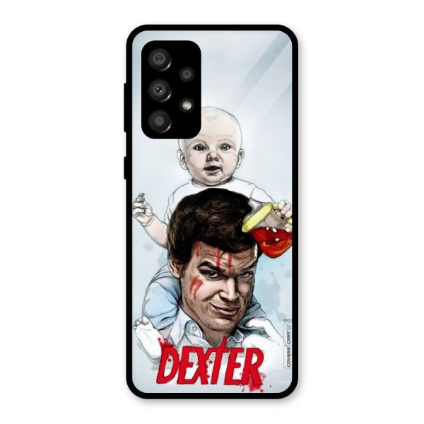 Dexter Artwork Glass Back Case for Galaxy A32