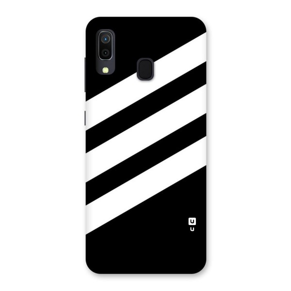 Diagonal Classic Stripes Back Case for Galaxy A20