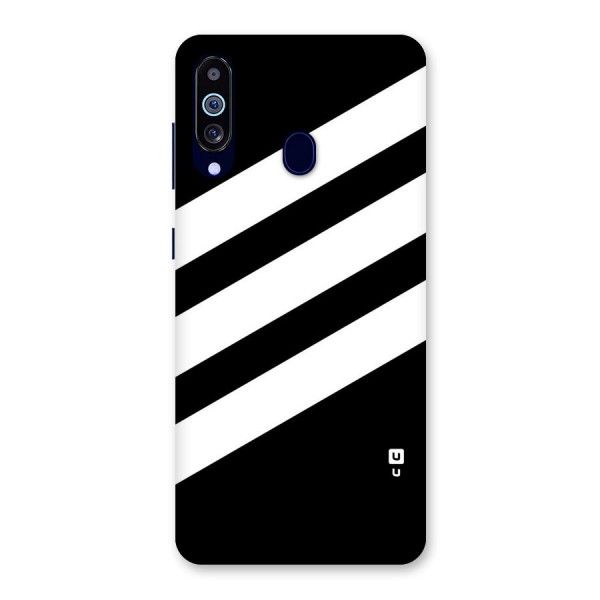 Diagonal Classic Stripes Back Case for Galaxy A60