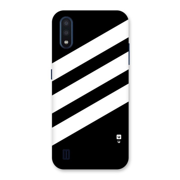 Diagonal Classic Stripes Back Case for Galaxy M01