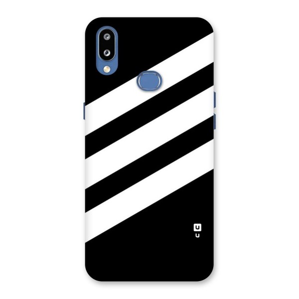 Diagonal Classic Stripes Back Case for Galaxy M01s