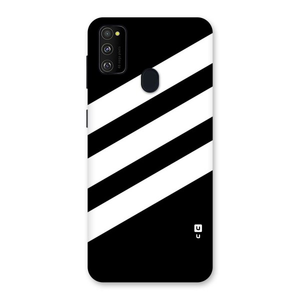 Diagonal Classic Stripes Back Case for Galaxy M21