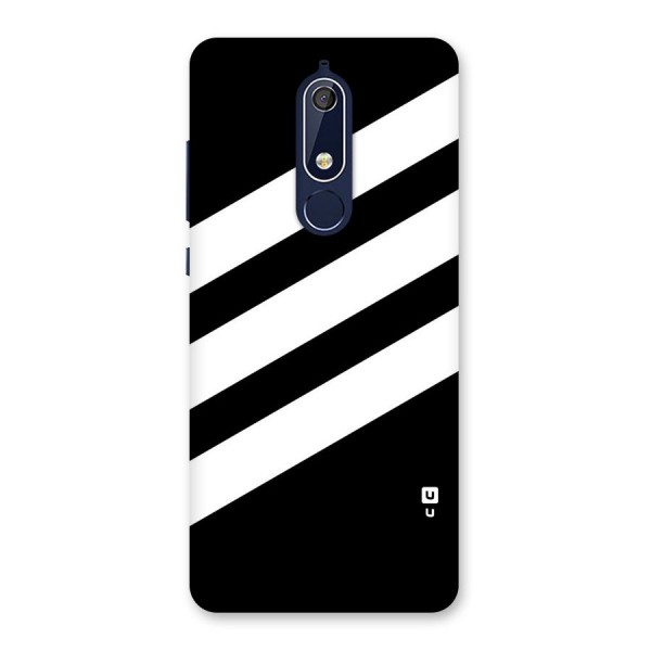 Diagonal Classic Stripes Back Case for Nokia 5.1