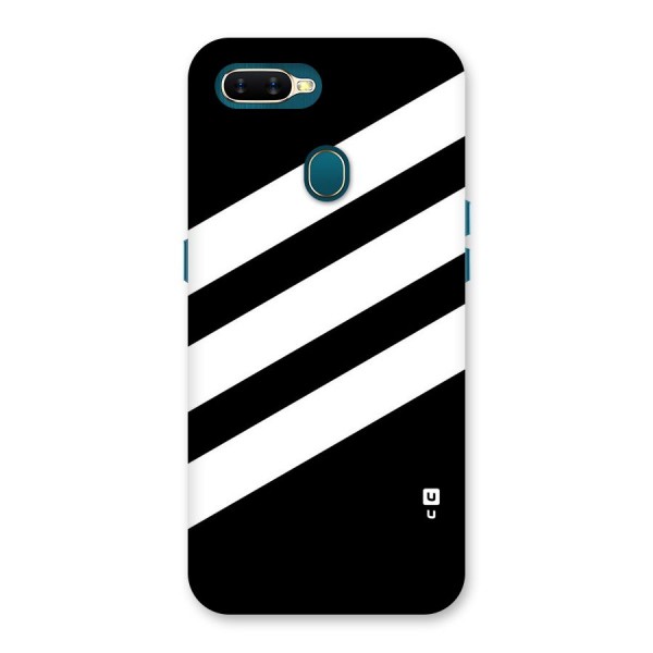 Diagonal Classic Stripes Back Case for Oppo A12