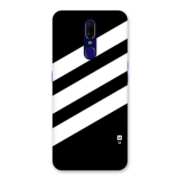 Diagonal Classic Stripes Back Case for Oppo F11