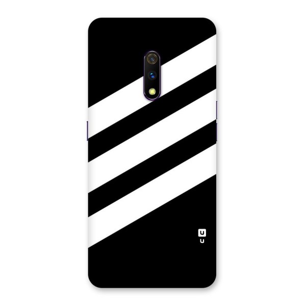 Diagonal Classic Stripes Back Case for Realme X