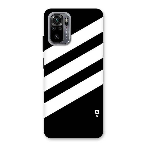 Diagonal Classic Stripes Back Case for Redmi Note 10