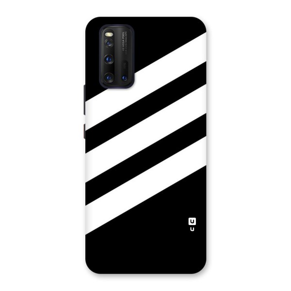 Diagonal Classic Stripes Back Case for Vivo iQOO 3