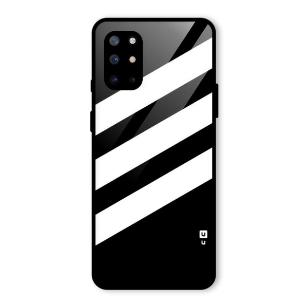 Diagonal Classic Stripes Glass Back Case for OnePlus 8T