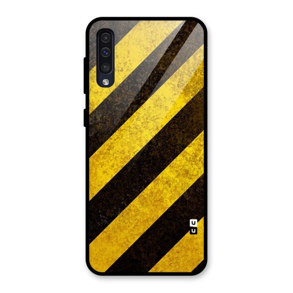 Diagonal Road Pattern Glass Back Case for Galaxy A50s