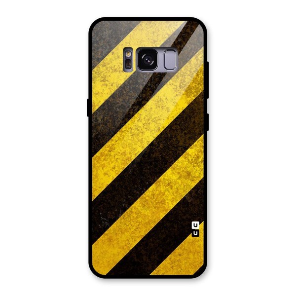 Diagonal Road Pattern Glass Back Case for Galaxy S8