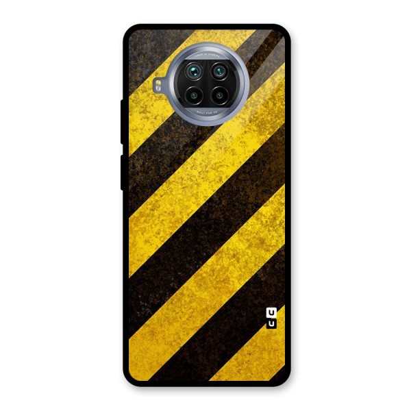 Diagonal Road Pattern Glass Back Case for Mi 10i