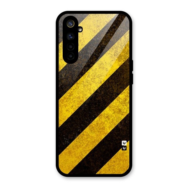 Diagonal Road Pattern Glass Back Case for Realme 6