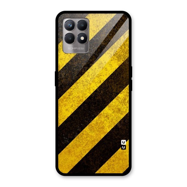 Diagonal Road Pattern Glass Back Case for Realme 8i