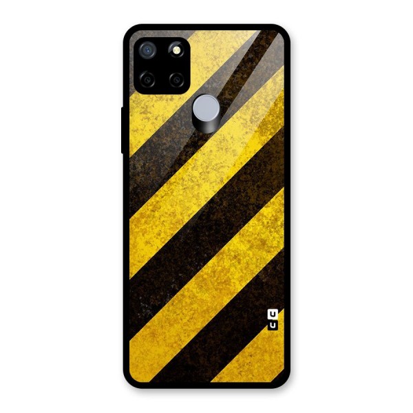 Diagonal Road Pattern Glass Back Case for Realme C15