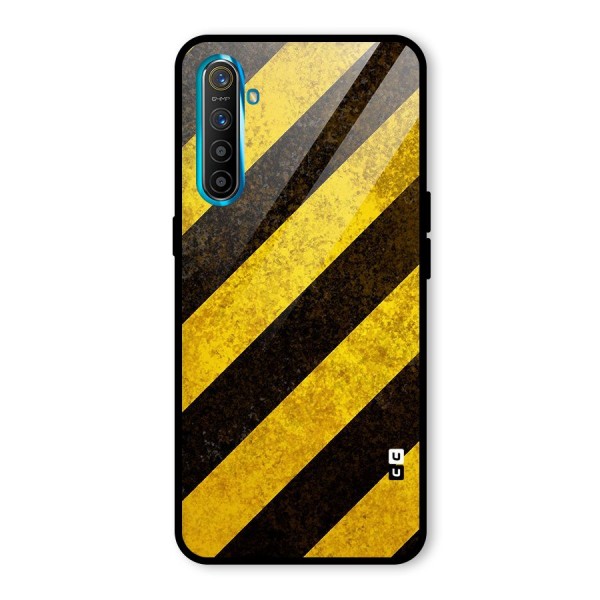 Diagonal Road Pattern Glass Back Case for Realme XT