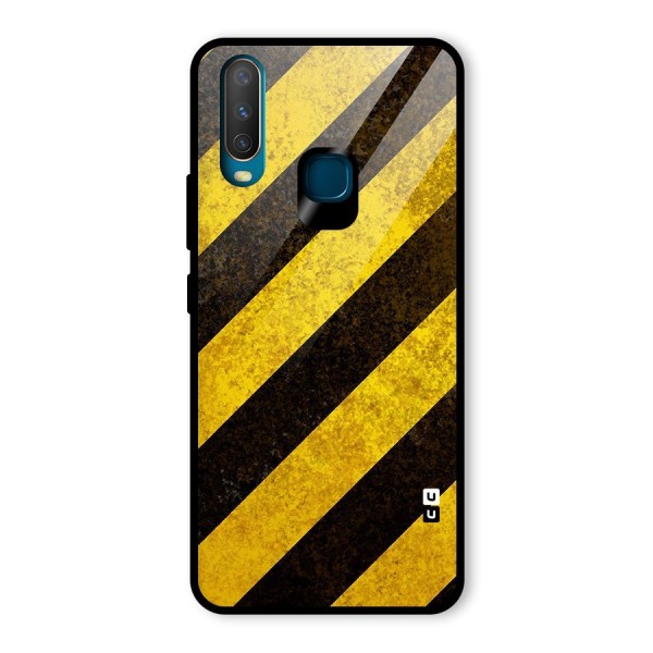 Diagonal Road Pattern Glass Back Case for Vivo Y12