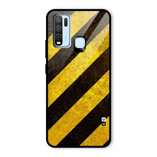 Diagonal Road Pattern Glass Back Case for Vivo Y30