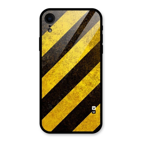 Diagonal Road Pattern Glass Back Case for XR