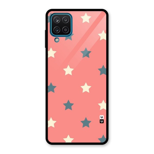 Diagonal Stars Glass Back Case for Galaxy A12